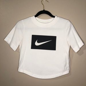 Nike logo crop top